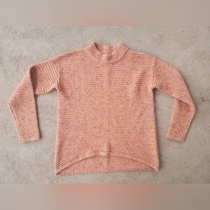 Womens M sundance wool blend sweater pink flecked Hannah pullover excellent cond